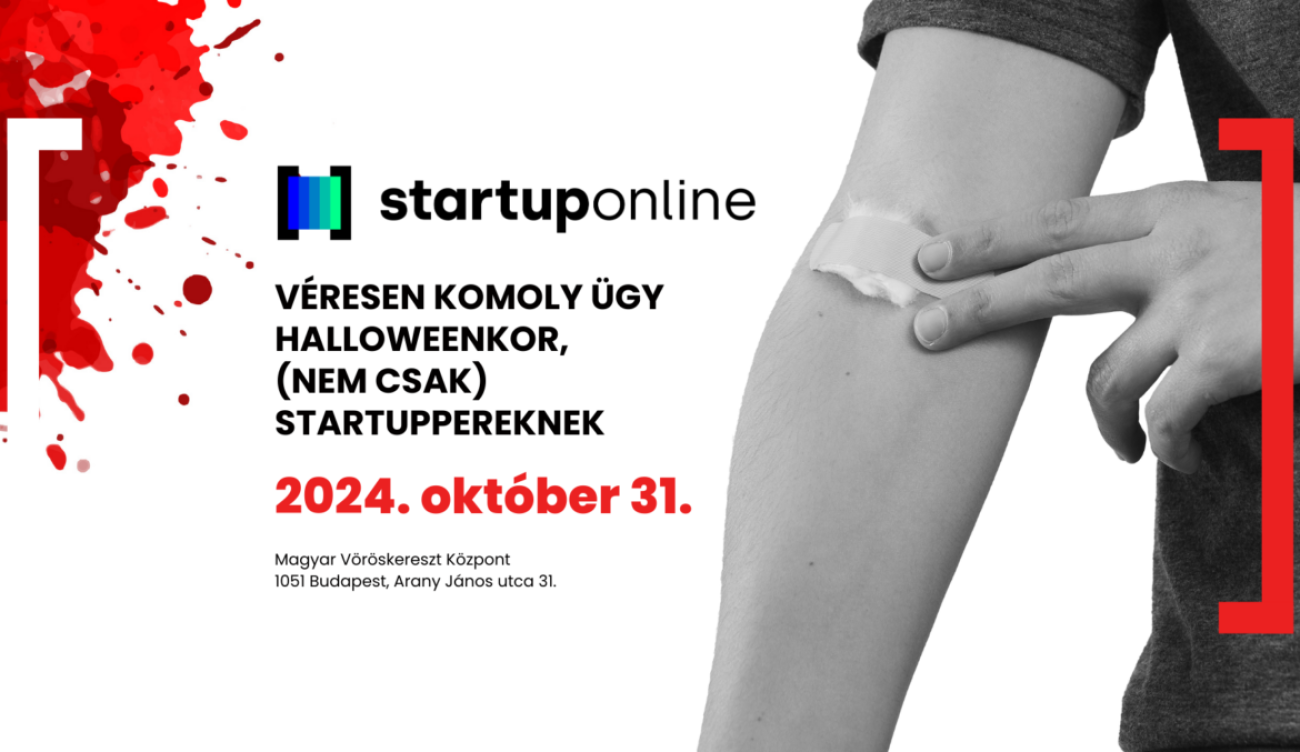 Véres Halloween, ezúttal jó ügyért – közösen szólítja meg a hazai startupszektort a Magyar Vöröskereszt és a Startup Online