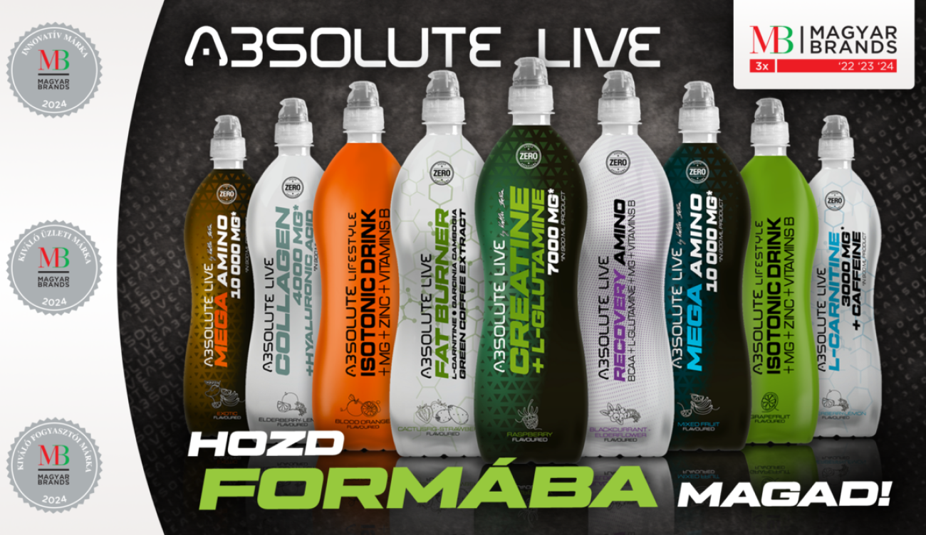 Absolute Live: díjazták az innovatív magyar sportitalt